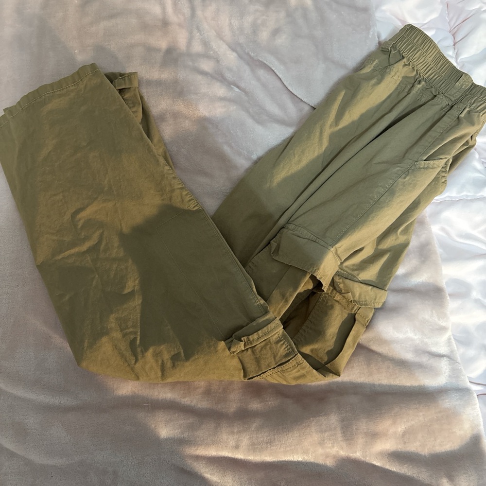 tan cargo pants 
worn once
